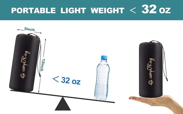 Sleeping Pad with Pillow, Self Inflating Extra-Thick, Ultralight Sleeping Mat, Built-in Pump, Ultimate for Camping, Hiking, Traveling, Airpad, Carry Bag, Compact & Lightweight Air Mattress - Image 10